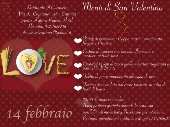 San Valentino by Chef Dedé